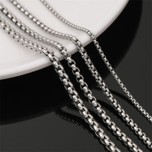 1M Stainless Steel Jewelry Chain Cuban Link Chain Basic Punk Chain for Necklace Bracelet DIY Jewelry Making