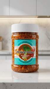 Sj Spicy Palapa with Niyog 230g - Dried Chinese Spice Mix - Jarred - Kitchen Counter Display