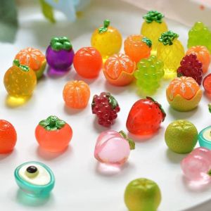 Artificial Colorful Fruits Resin Accessories for Kids Gifts Decorations Rewards in Other Categories