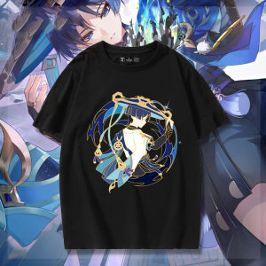 Original God Surrounding the Game Stray Soldier Impression Same Cos Pure Cotton Short Sleeve T-shirt Men and Women Student Clothes Summer