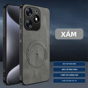 Bao Da PU Sang Trọng EUCAGR Cho Tecno Pop 8/Vỏ Chống Rơi Có Hút Từ Tính Với Thiết Kế Đơn Giản Thời Trang Thân Thiện Với Da