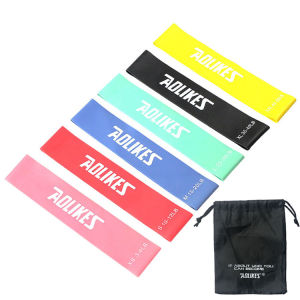 Bộ 6 Dây MiniBand Aolikes 3601 Đàn Hồi Kháng Lực Tập Gym Tập Mông Đùi. Yoga Tại Nhà Dây Kháng Lực