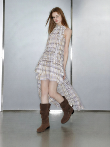 Unifree | Sleeveless High Neck Slim Fit Irregular Design Summer Long Dress