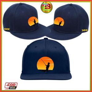 Topi Snapback MEMANCING Topi Casual Rope Hat Bahan Kanvas Topi Distro Pria Wanita Topi Premium Bisa Custom