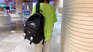 EIFY School Backpack Canvas Backpack For Middle And High School Students With Large Capacity Sturdy And Durable Backpack