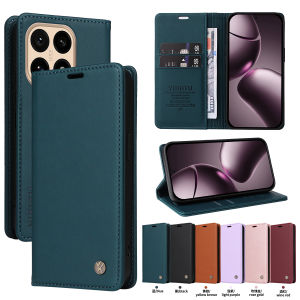 Magnetic Leather Wallet Flip Case for Xiaomi 15T 15 T Pro| Ultra Silm Design | Premium Cases Bumper for Redmi 15 15C 4G 5G Cover