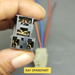 SOKET KABEL RELAY KAKI 4 UNIVERSAL MOTOR MOBIL ORIGINAL
