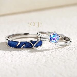 Cincin Couple Silver Adjustable S42 | Pasangan | Nikah | Lamaran | Hadiah | Tunangan 925 Perak | Aksesoris Pria Wanita
