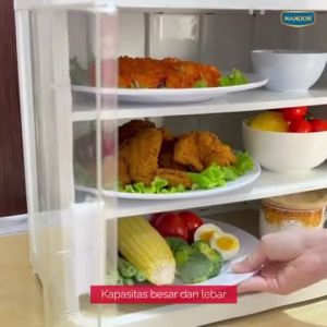Nandos Bistro - Tempat Penyimpanan Makanan Tertutup Transparan Rak Serbaguna Multifungsi Food Grade