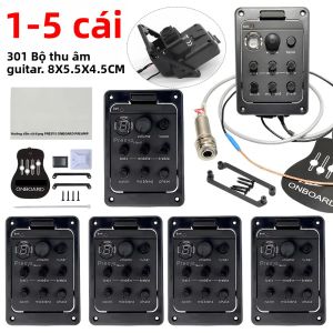 1-5 Chiếc 301 Đàn Guitar Preamp Với Bộ Chỉnh Âm Presys EQ Equalizer Piezo Pickup Soundhole Phụ Kiện Nhựa Điện Tử Phần Guitar