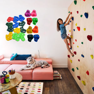 Kids Rock Climbing Games Toys for Children Wall Climbing Stones Child Playground Indoor Outdoor Rock Wall Climbing Kit