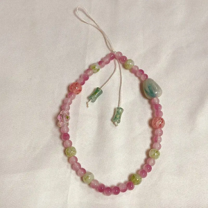 New CCd Camera Pendant Chain Universal Phone Case Ins Fresh Colorful Pearl Short Chain Bag Accessory Instant Camera Parts Lanyard Keychain Pendant