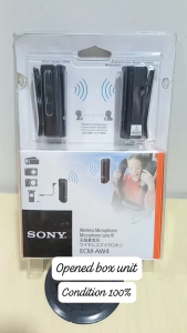 Sony ECM-AW4 Bluetooth Wireless Microphone System (Opened box unit  Condition 100%)