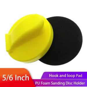 5/6 Inch Hand Sanding Block Sandpaper Backing Polishing Pad Hand Grinding Block Pu Foam Sanding Disc Holder for Wool Furniture