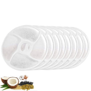 1/6PC Pet Water Dispenser Filter Element Filter Activated Carbon Filter Mesh Replacement For Cat Dog