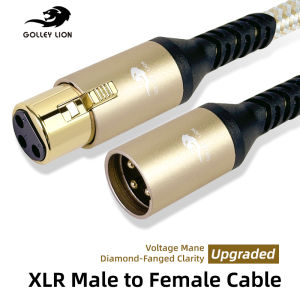 GOLLEY LION XLR Cable XLR Microphone Cable Male to Female Balanced XLR Speaker Cable Suitable for Microphones Preambles Speaker Systems Radio Station