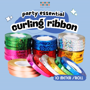 [SG Instock] 10m Balloon String Curling Ribbon Metallic Ribbon for Birthday Balloon Decoration