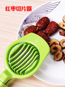 เครื่องตัดพุทราเครื่องปอกเปลือกเห็ดหอมซานจาเครื่องตัดไข่สตรอเบอร์รี่พุทราแห้งอุปกรณ์ครัว