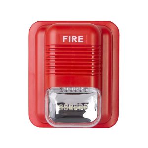 Fire Alarm Warning Strobe Siren Alarm Horn Sound & Light Alert Security System for Hotel/Office/Home
