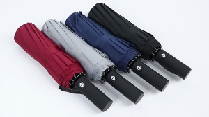 12 Ribs Automatic Umbrella foldable Super Windproof Large Umbrella Auto Open Close Excellent Water Repellency