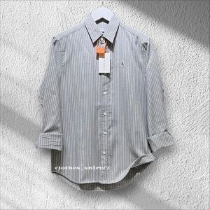Kemeja Salur GIORDANO Lengan Panjang Premium Kemeja GIORDANO Pria&Wanita