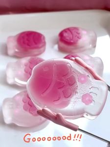 Stress Relief DIY Kit Gel Wax Beads Cat Paw Molds