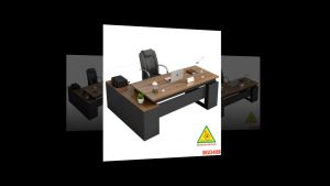 Bàn giám đốc gỗ MDF đơn giản phong cách hiện đại BGD408 - NỘI THẤT LẮP RÁP VIENDONGADV