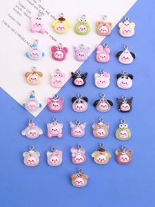 เคสโทรศัพท์มือถือ DIY 3 มิติลายการ์ตูนสร้างสรรค์ใหม่พร้อมหัวเข็มขัดติดกุญแจติดห้อยต่างหูดอกไม้