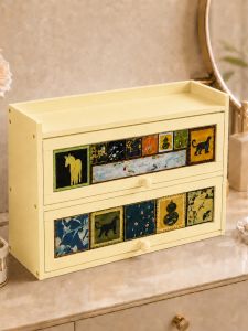 ZHU OU JI | Dustproof Double-layer Lid Artistic Buffet Sideboard
