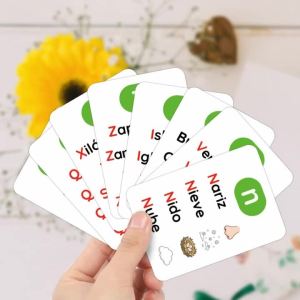 30 Chiếc Bảng Chữ Cái Tiếng Tây Ban Nha Phonics Flashcards Để Học Sớm Phát Âm Mầm Non Homeschool Thẻ Giảng Dạy Ngôn Ngữ