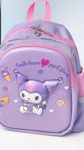 Uniqkids Kids Cartoon Character Backpack Kids School Bag Medium Capacity Kuromi Spiderman Bag for kids