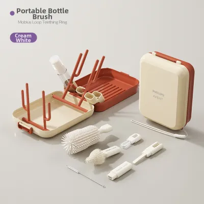 Avent | Bottle Cleaning Set for Newborn Pacifiers Portable No Dead Angle