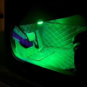 Đèn led soi gầm ghế xe ô tô nhiều màu nháy theo nhạc điều khiển bằng điện thoại dây dài 2m