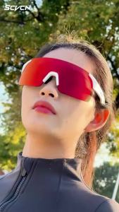 SCVCN UV400 NEW Fashion Cycling Sunglasses for Men Women MTB Fishing Golf Driving Luxury Bike Glasses Shades Running Glasses