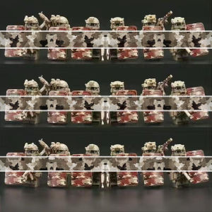 2025 Military Building Blocks Figures Set - Special Forces Camo Commando Army Soldiers Role Play Toys Gift for Boys 8+ Year old