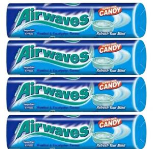 Airwaves Super Cool Mint Sugar Free Gum Refreshing Drive Boost Candy Snack Bag Packaging 25g from Hong Kong Special Administrative Region