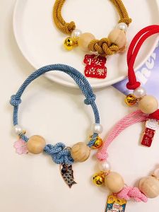 Vòng cổ nút gỗ phong cách Nhật dành cho chó mèo - T3 PETS SHOP