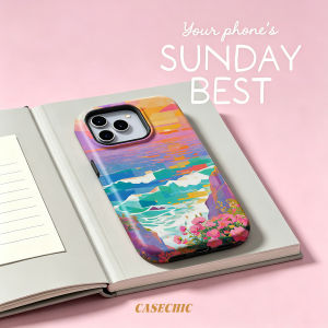 Potdemiel | Mountain Sunset For Case For iPhone 17 16 15 Pro Max TPU & Anti-Scratch Outer Shell Raised Screen Edge Stylish Design