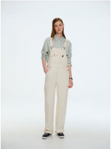 TEENIE WEENIE | Fashionable Retro Loose Design Adjustable Suspender Jeans