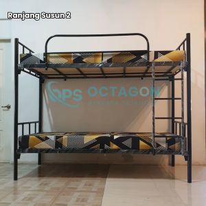 Ranjang Susun Besi Minimalis 2 Tingkat 90x200 100x200 120x200