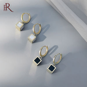 Frascati Geometric Three-Dimensional Square Pendant Drop Earrings Fashion Simple Accessories For Woman Party Exquisite Jewelry