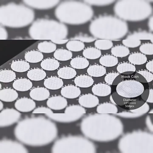 3 SHEETS 108 Pairs Strong Circular Velcro Dragon Buckle Silent Book DIY Glue Buckle Self Adhesive Buckle