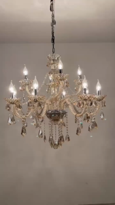 Lampu Hias Gantung Kristal Mewah Lampu Gantung Gaya Pengadilan Baroque 95 & 85cm Lampu Ruang Tamu / Lampu Kamar Tidur / Lampu Ruang Makan / Lampu Tangga cxq