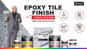 Smart Epoxy Tile Flakes Full Set - Exterior Floor Coating & Set Cat Jubin Luar | Anti-Slip Waterproof