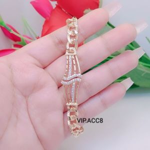 Gelang Tangan Rantai Plat Dewasa Simpel Elegan Cocok Untuk Harian Tidak Mudah Pudar