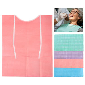 แผ่นรองสักลายแบบใช้แล้วทิ้ง 30 ชิ้น ผ้าเช็ดตัวสำหรับทันตกรรม ผ้ากันเปื้อนสำหรับทันตแพทย์ ผ้าคลุมกันเปื้อนกันน้ำสำหรับผู้ป่วยและเด็ก อุปกรณ์ทันตกรรม