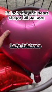 Metallic Color Heart Shape Foil Balloon Valentines Day Anniversary Wedding party Decoration Balloon