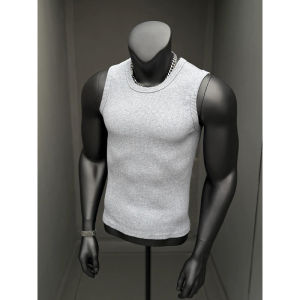 CHENMU | White Heavy Duty Ribbed Mens Vest