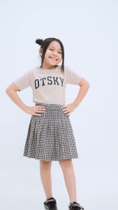 Otsky Kaos Anak Font Basic Cotton Combed 30s Fashion