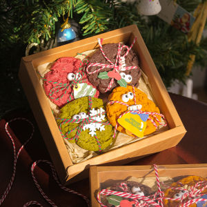 Cute Cookie Aromatherapy Candle Gift Box Birthday Handmade Souvenir for Girls Best Friend Home Indoor High-End Feeling
